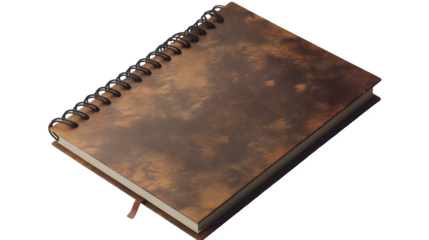 Diary with Pen for Personal Reflection and Planning, Isolated on White, Transparent Background, PNG File, Hand Edited Generative AI