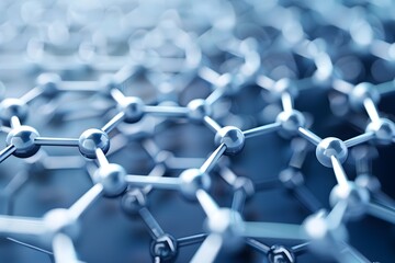 Intricate Hexagonal Nanostructure:A Captivating Molecular Masterpiece in a Digital Realm