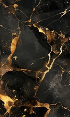 Black golden liquid marble design. Stone texture. Animated elegant background. Fluid art.