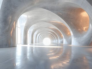 Mesmerizing Architectural Passage of Concrete and Light