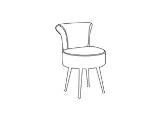 chair icon. furniture chair outline. good use for symbols, logos, mascots, icons, signs, web, or any design you want.