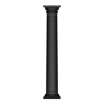 recommend clip art: Ancient column black glyph icon, old marble colonnade silhouette vector illustration