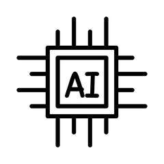 AI chip icon