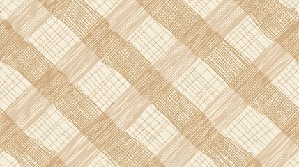 Background with pattern of knitted linen or cotton fabric, abstract texture of canvas, beige thread weave. Illustration of burlap textile structure in modern format.