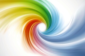 Vivid and colorful psychedelic rainbow abstract lights portrayed in a digital art background