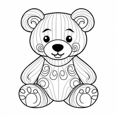 Obraz premium Friendly Teddy Bear Sketch