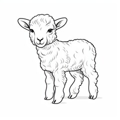 Sweet Lamb Drawing