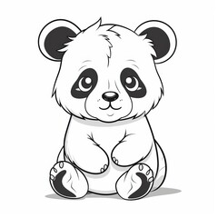 Adorable Panda Cub Illustration