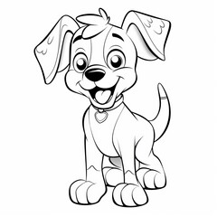 Naklejka premium Faithful Doggy Illustration