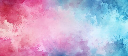 Fototapeta premium Blue and pink background with clouds