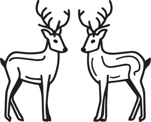 set of deers
