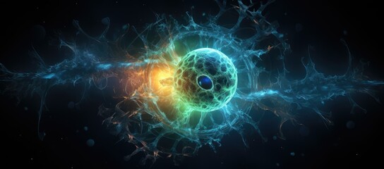 Obraz premium Computer generated image of a black hole
