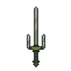 sharp sword pixel art for dynamic digital projects and designs.