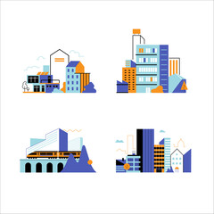 Collection of urban landscapes.