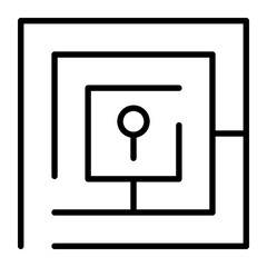 Security system, Maze icon