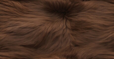 Fototapeta premium brown wool texture background. Closeup of fluffy sheep fur backdrop
