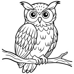 owl coloring book page (1)