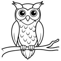 owl coloring book page (22)