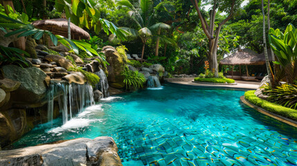 Enchanting Bali Island Oasis with Lush Pool
