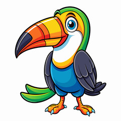 toucan bird vector art illustration (1)