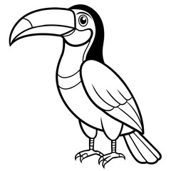 Obraz premium toucan bird vector art illustration (9)