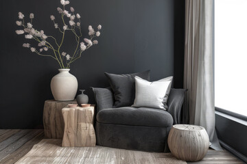 Elegant modern interiors with chic and minimalist interior design elements