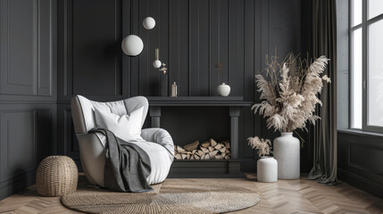Elegant modern interiors with chic and minimalist interior design elements
