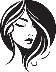 Women Beauty Face Silhouette Vector Illustration