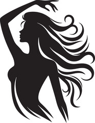 Women Beauty Face Silhouette Vector Illustration