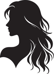 Women Beauty Face Silhouette Vector Illustration
