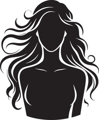 Women Beauty Face Silhouette Vector Illustration