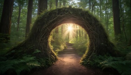 Magical Forest Portal Imagine A Hidden Portal In  2