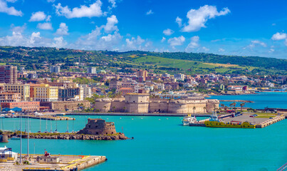 Civitavecchia on the Tyrrhenian sea, the port of entry to Rome, Lazio and the Tuscan coast. Lazio,...