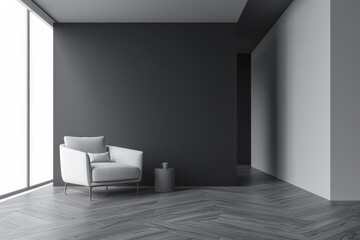 Modern living room interiors with minimal decor. Interior design luxury composition