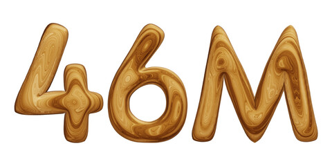Wooden 46m for followers and subscribers celebration