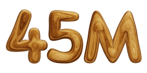 Wooden 45m for followers and subscribers celebration