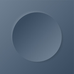 Aesthetic pastel color purple background frame with circle, in minimalistic design