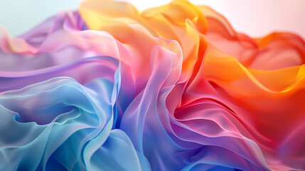 Marvel at the seamless fusion of colors, gracefully undulating in a captivating gradient wave.