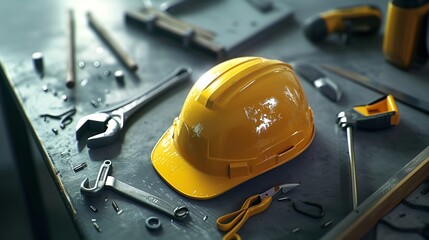 Fototapeta premium Illustration Celebrating Workers' Day on 1st May