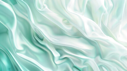 Obraz premium soft pastel gradient of pearl white and turquoise, ideal for an elegant abstract background