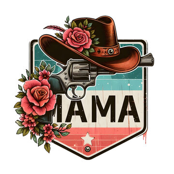 Mama Western Sublimation Mother's Day
