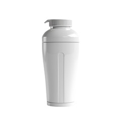 White Shaker Front View Isolated On Transparent Background