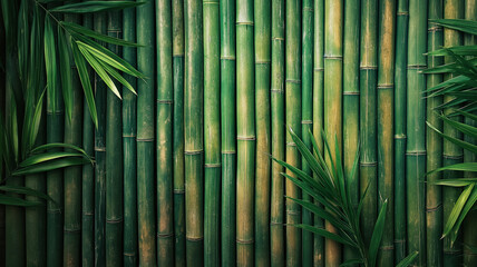 green bamboo forest background 