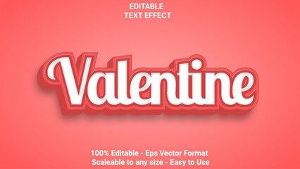 valentine pink text effect, editable text effect