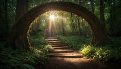 magical forest portal imagine a hidden portal in upscaled 4 1