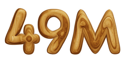 Wooden 49m for followers and subscribers celebration