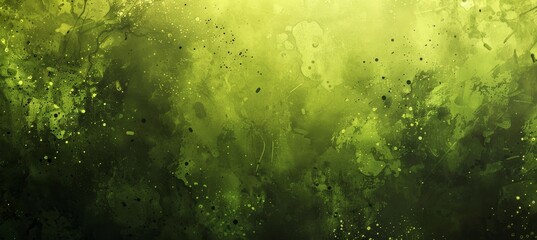 Dynamic abstract background in vibrant shades of green, yellow, and black for striking visual impact