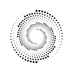 Circle Halftone Vector Art Graphic Elements
