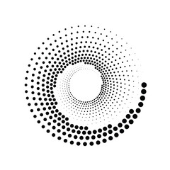 Circle Halftone Vector Art Graphic Elements
