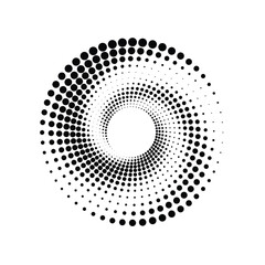Circle Halftone Vector Art Graphic Elements
